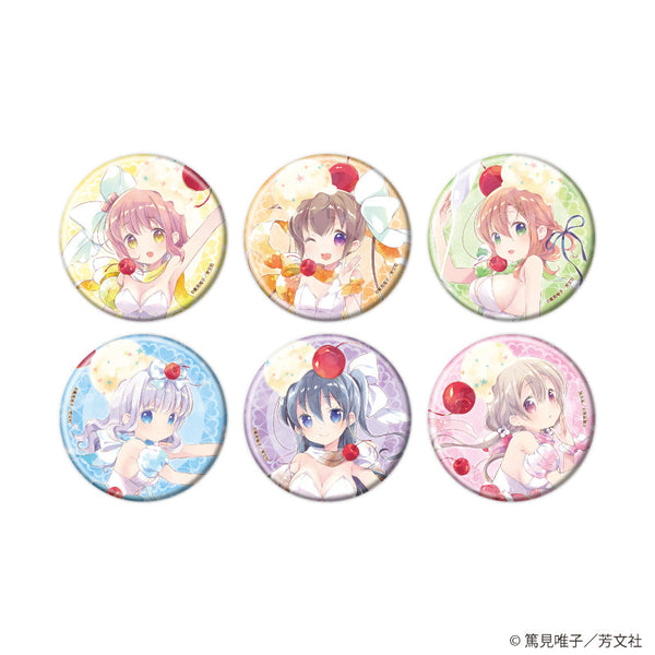 『スロウスタート』ホログラム缶バッジ(57mm)01/コンプリートセット(全6種)(描き下ろしイラスト)
