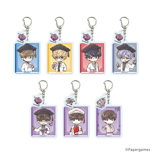 『恋とプロデューサー~EVOL×LOVE~』パーツ付きアクリルキーホルダー05/コンプリートセット(全7種)(グラフアートイラスト)