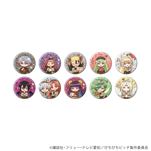 『マーメイドメロディーぴちぴちピッチ』缶バッジ05/バレンタインver. コンプリートセット(全10種)(レトロアートイラスト)