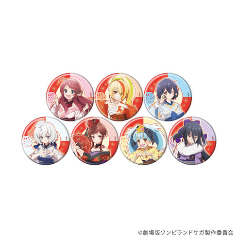 『ゾンビランドサガ ゆめぎんがパラダイス』缶バッジ01/和風ドレスver. コンプリートセット(全7種)(描き下ろしイラスト)