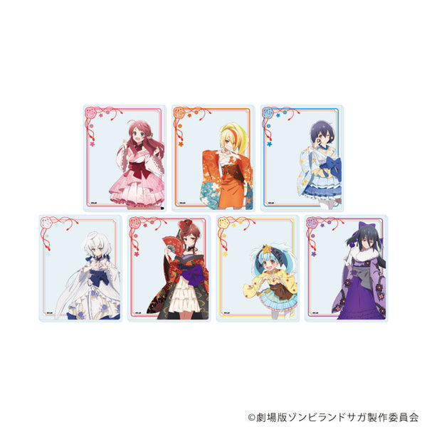 『ゾンビランドサガ ゆめぎんがパラダイス』アクリルカード01/和風ドレスver. コンプリートセット(全7種)(描き下ろしイラスト)