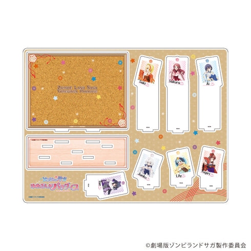 『ゾンビランドサガ ゆめぎんがパラダイス』アクリルジオラマ01/散りばめデザイン 和風ドレスver.(描き下ろしイラスト)