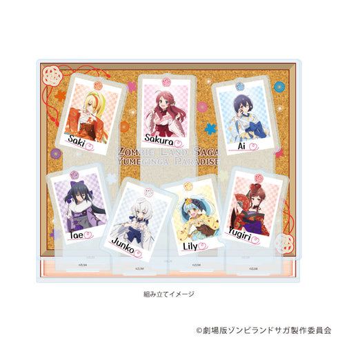 『ゾンビランドサガ ゆめぎんがパラダイス』アクリルジオラマ01/散りばめデザイン 和風ドレスver.(描き下ろしイラスト)