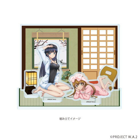 『WHITE ALBUM2』アクリルジオラマ02/ルームウェア(描き下ろしイラスト)