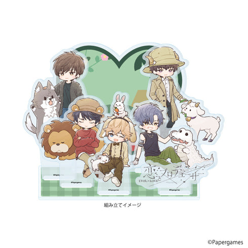 『恋とプロデューサー~EVOL×LOVE~』プレミアム アクリルジオラマプレート10/動物園デートver.(グラフアートイラスト)