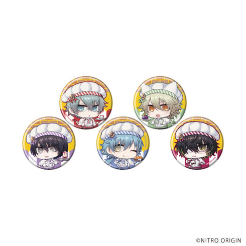 『ニトロキラル』缶バッジ08/コンプリートセット(全5種)(描き下ろしちみキャラ)