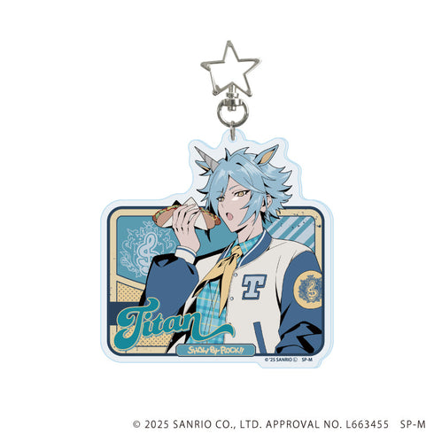 『SHOW BY ROCK!!』星型ナスカン付きデカアクリルキーホルダー05/チタン(描き下ろしイラスト)