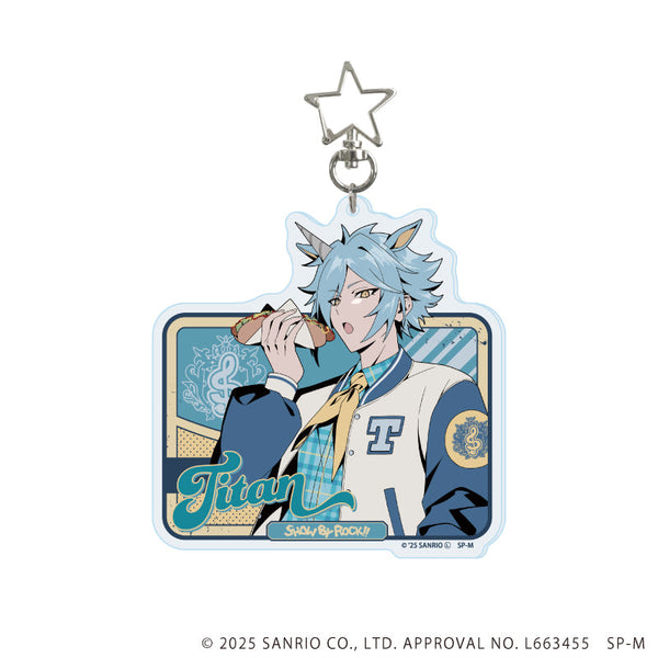 『SHOW BY ROCK!!』星型ナスカン付きデカアクリルキーホルダー05/チタン(描き下ろしイラスト)