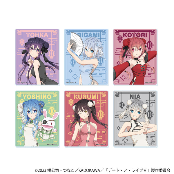 "Date A Live V" Acrylic Card 02 / Complete Set (All 6 Varieties) (Original Illustration)