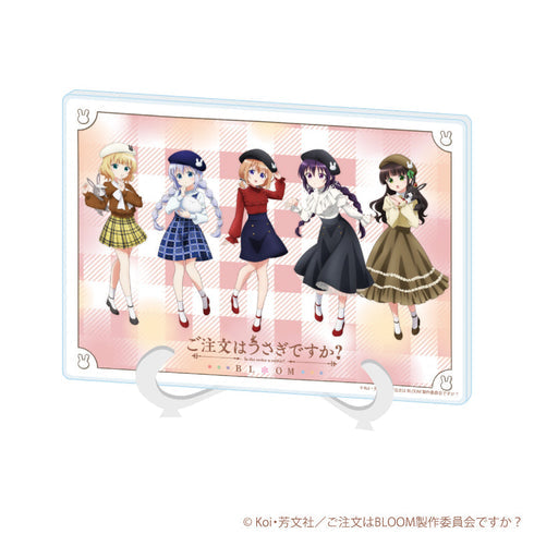 『ご注文はうさぎですか?BLOOM』アクリルアートボード(A5サイズ)02/ベレー帽ver.(描き下ろしイラスト)【202610再販】