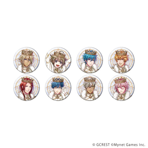 『夢王国と眠れる100人の王子様』ホログラム缶バッジ(57mm)12/コンプリートセット(全8種)(公式イラスト)