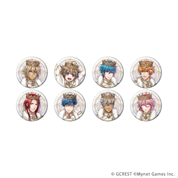 『夢王国と眠れる100人の王子様』ホログラム缶バッジ(57mm)12/コンプリートセット(全8種)(公式イラスト)