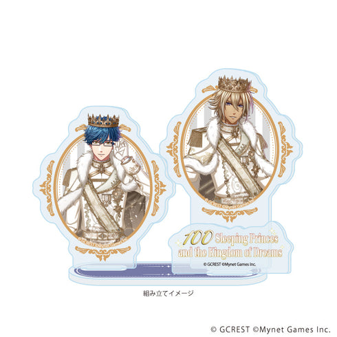 『夢王国と眠れる100人の王子様』アクリルスタンドプレート45/ハルディーン&フォーマ(公式イラスト)