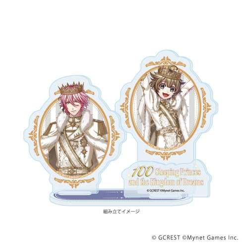 『夢王国と眠れる100人の王子様』アクリルスタンドプレート46/プロキオン&ルルス(公式イラスト)