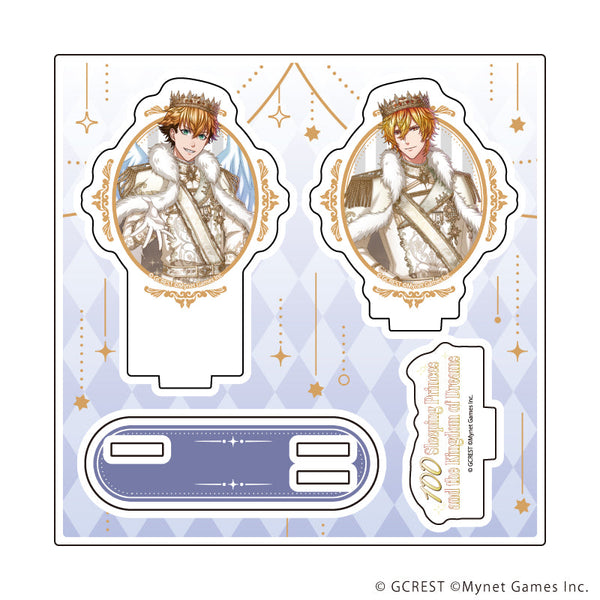 『夢王国と眠れる100人の王子様』アクリルスタンドプレート47/アディエル&アポロ(公式イラスト)