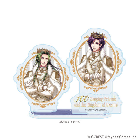 『夢王国と眠れる100人の王子様』アクリルスタンドプレート50/ジーク&ライアン(公式イラスト)