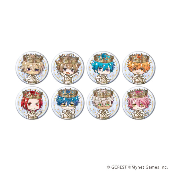 『夢王国と眠れる100人の王子様』ホログラム缶バッジ(57mm)14/コンプリートセット(全8種)(ミニキャライラスト)