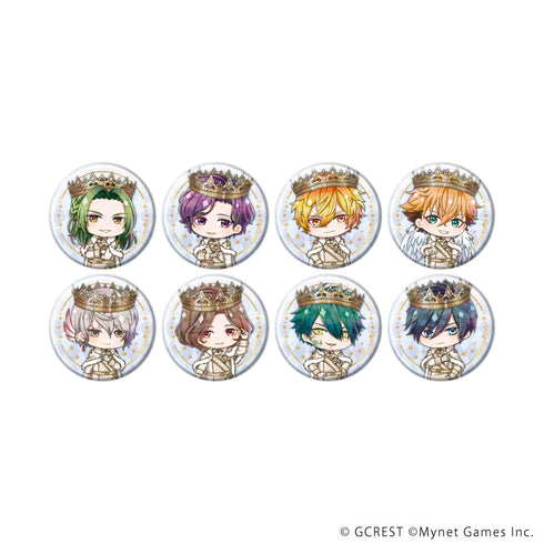 『夢王国と眠れる100人の王子様』ホログラム缶バッジ(57mm)15/コンプリートセット(全8種)(ミニキャライラスト)