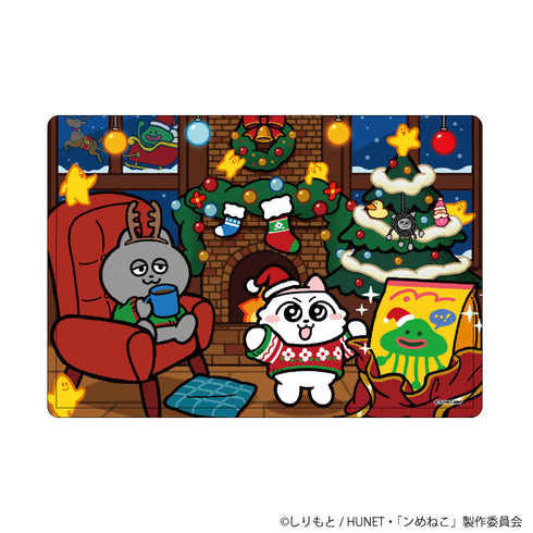 『ンめねこ』キャラクリアケース01/暖炉ver(描き下ろしイラスト)