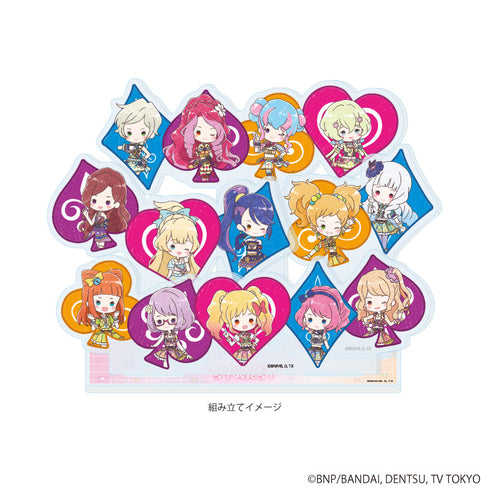 『アイカツスターズ!』プレミアム アクリルジオラマプレート01/集合デザイン(グラフアートイラスト)
