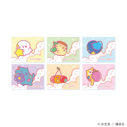 『お文具といっしょ』アクリルカード03/パステルポップver. コンプリートセット(全6種)(描き下ろしイラスト)