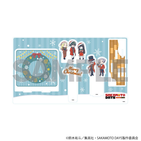 『SAKAMOTO DAYS』プレミアム アクリルジオラマプレート12/デザインB クリスマスver.(グラフアートイラスト)