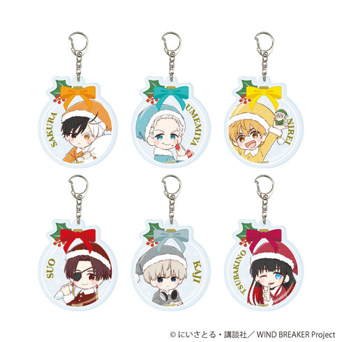 『WIND BREAKER』アクリルキーホルダー01/クリスマスお菓子ver. コンプリートセット(全6種)(グラフアートイラスト)