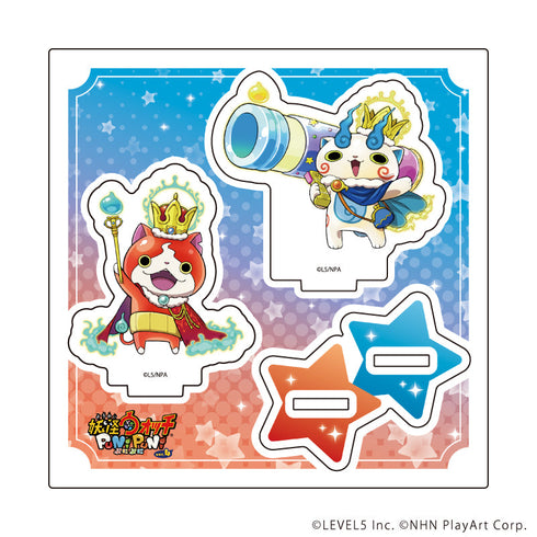 『妖怪ウォッチ ぷにぷに』アクリルスタンドプレート10/キング ジバニャン&キング コマさん(公式イラスト)【202609再販】