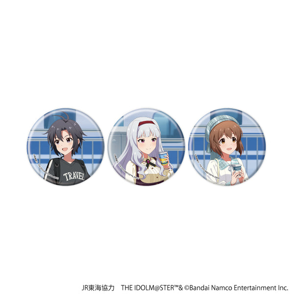 JR Tokai x THE iDOLM@STER Series TR@VEL MEDLEY!!!!!!'罐头徽章3件套07/ THE IDOLM@STER
