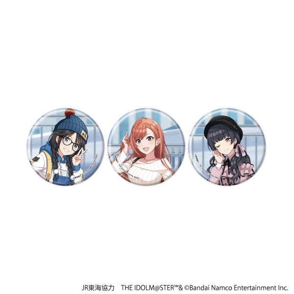 JR Tokai x THE iDOLM@STER Series TR@VEL MEDLEY!!!!!!'罐头徽章,一套3个,11/ THE IDOLM@STER 闪亮色彩