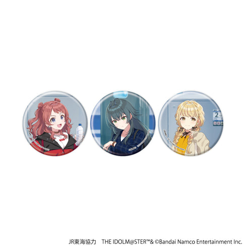'JR Tokai x The Idolmaster Series TR@VEL MEDLEY!!!!!!'一套3枚罐頭徽章 12/ 學校偶像大師