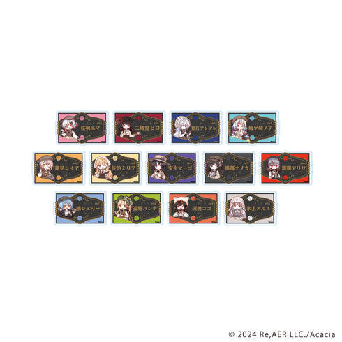 『魔法少女ノ魔女裁判』アクリルプレートバッジ01/カフェ店員ver. ブラインド(全13種)(レトロアートイラスト)【BOX】【202610再販】