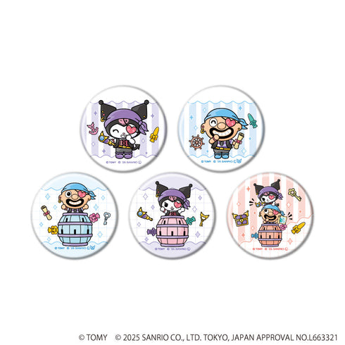 『黒ひげ危機一発×クロミ』缶バッジ01/コンプリートセット(全5種)(コラボイラスト)