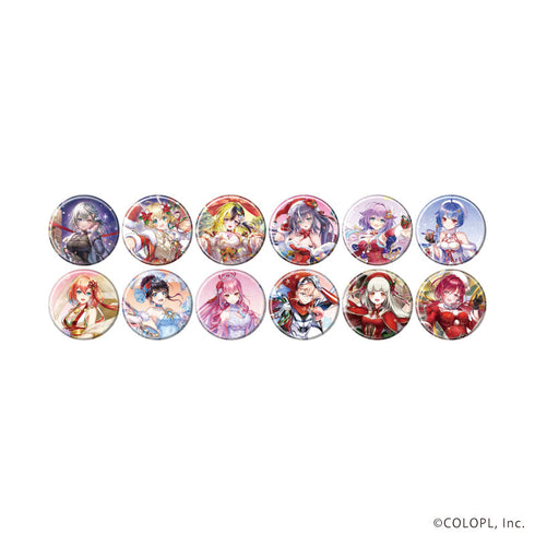 『白猫プロジェクト』ホログラム缶バッジ(57mm)04/クリスマスver. コンプリートセット(全12種)(公式イラスト)