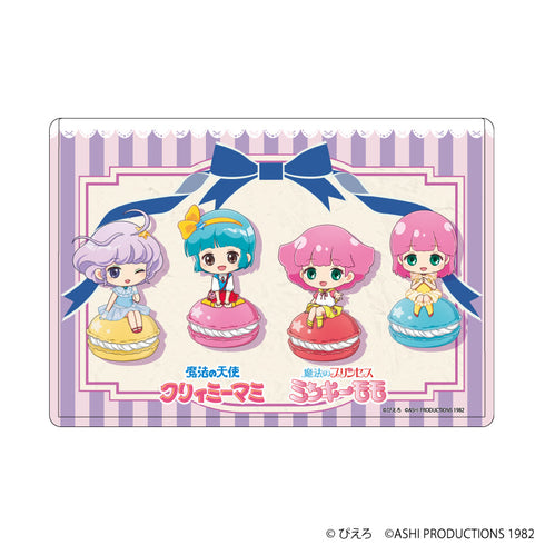 『魔法の天使クリィミーマミ×魔法のプリンセス ミンキーモモ』キャラクリアケース02/集合デザイン(ミニキャライラスト)