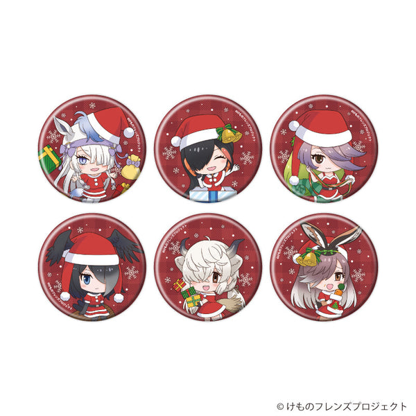 『けものフレンズ』缶バッジ17/クリスマスver. コンプリートセット(全6種)(フォトきゃらイラスト)