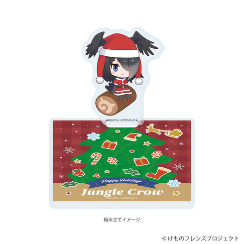 『けものフレンズ』アクリルコースタースタンド04/ハシブトガラス クリスマスver.(フォトきゃらイラスト)