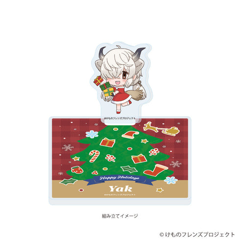 『けものフレンズ』アクリルコースタースタンド05/ヤク クリスマスver.(フォトきゃらイラスト)