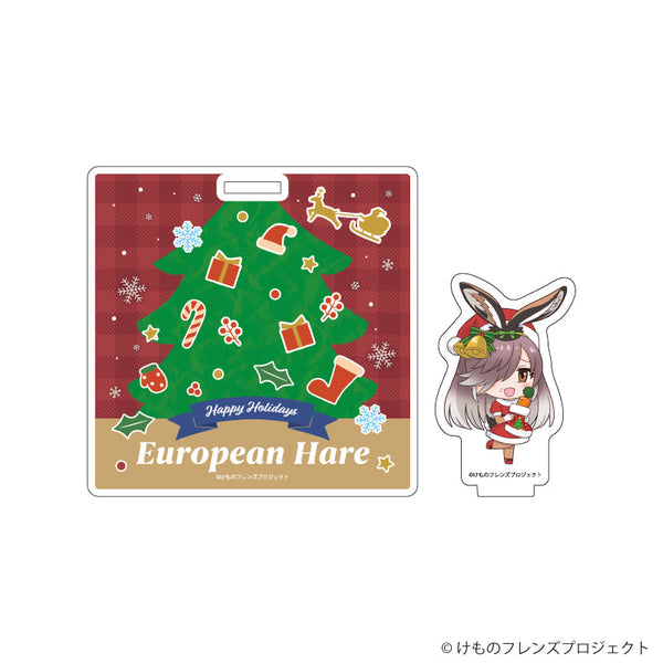 『けものフレンズ』アクリルコースタースタンド06/ヤブノウサギ クリスマスver.(フォトきゃらイラスト)