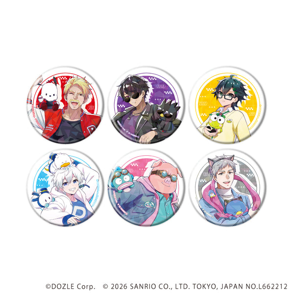 『ドズル社×はぴだんぶい』ホログラム缶バッジ(57mm)01/コンプリートセット(全6種)(コラボイラスト)