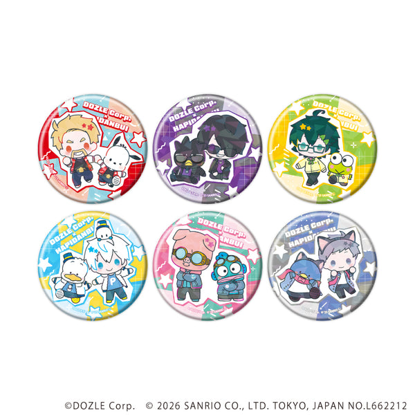 『ドズル社×はぴだんぶい』ホログラム缶バッジ(57mm)02/コンプリートセット(全6種)(コラボイラスト)