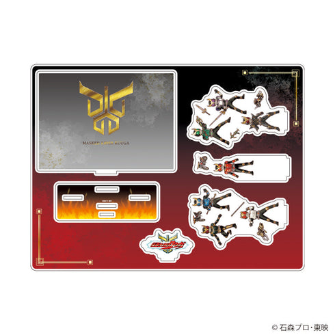 『仮面ライダークウガ』アクリルジオラマ01/集合デザイン(グラフアートイラスト)