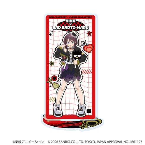 "Girls Band Cry × Sanrio Characters" Acrylic Stand 10 / Nana Iizeri × Bad Batsumaru (Collaboration Illustration)