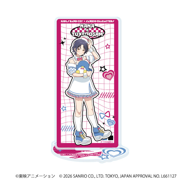 『ガールズバンドクライ×サンリオキャラクターズ』アクリルスタンド16/ナナ×タキシードサム(コラボイラスト)
