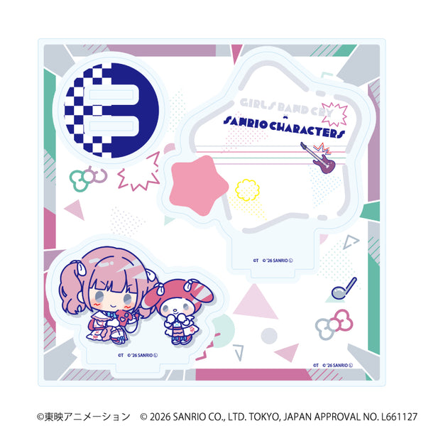 『ガールズバンドクライ×サンリオキャラクターズ』アクリルスタンドプレート06/ヒナ×マイメロディ(コラボイラスト)