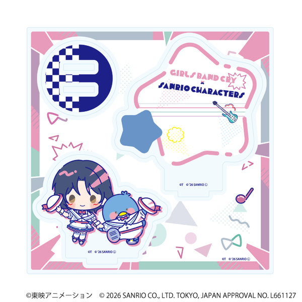 『ガールズバンドクライ×サンリオキャラクターズ』アクリルスタンドプレート07/ナナ×タキシードサム(コラボイラスト)