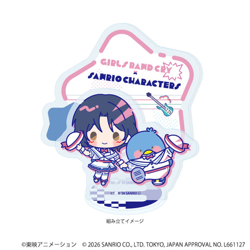 "Girls Band Cry × Sanrio Characters" Acrylic Stand Plate 07 / Nana × Tuxedo Sam (Collaboration Illustration)