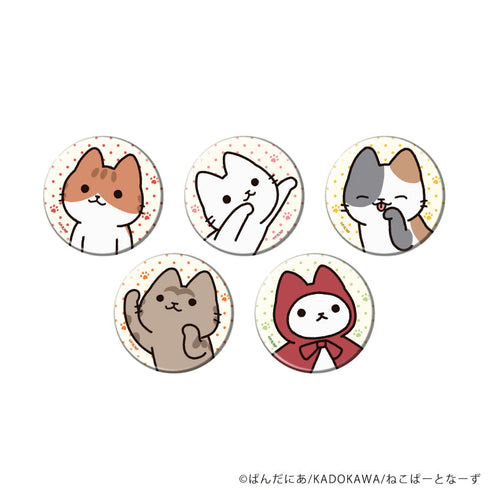 『うごく!ねこむかしばなし』缶バッジ01/コンプリートセット(全5種)(公式イラスト)