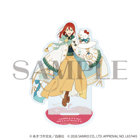 『赤髪の白雪姫×サンリオキャラクターズ』アクリルスタンド01/白雪×ハローキティ(コラボイラスト)