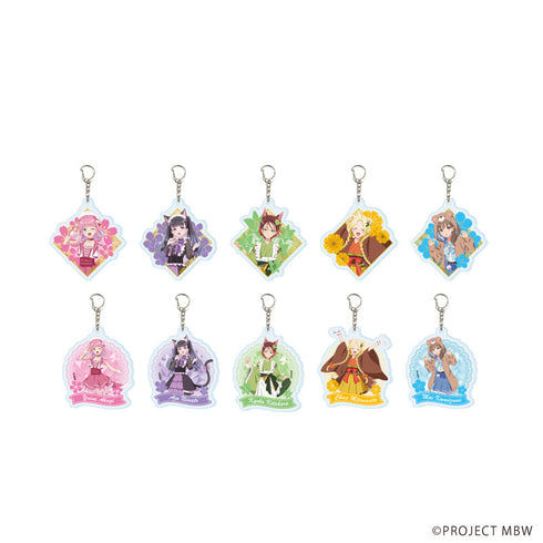『前橋ウィッチーズ』アクリルキーホルダー02/動物ver.コンプリートセット(全10種)(描き下ろしイラスト)